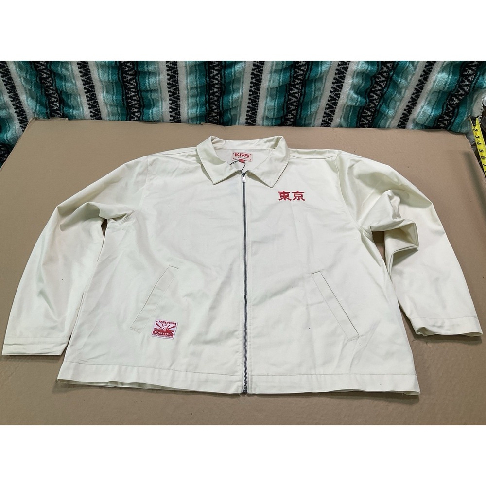 NWT Men's Brandmakers Ikigai Japan Twill Jacket Natural Beige Rising Sun XXL 2X